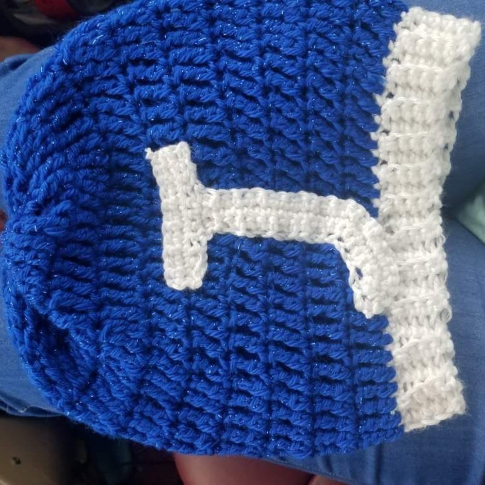 Initial slouchy hat
